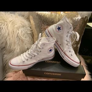 White Hightop Converse